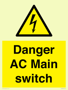 Danger AC Main switch 